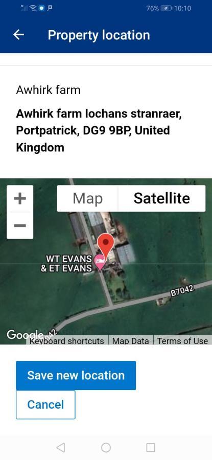 Awhirk Farm Bed & Breakfast Portpatrick Exterior photo